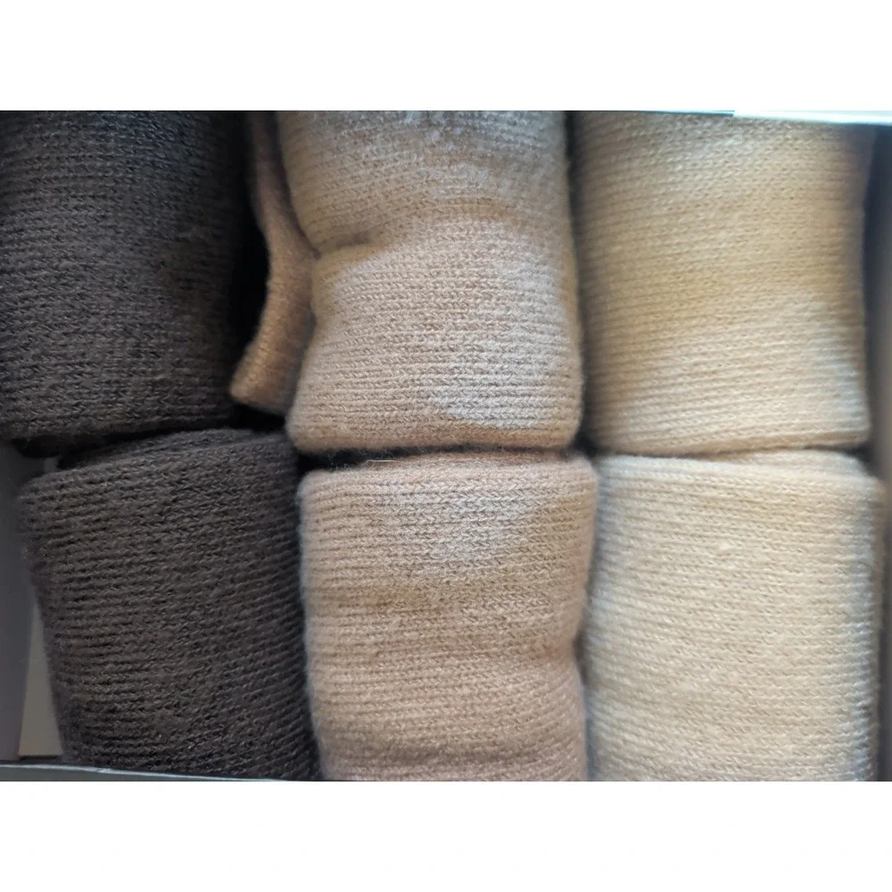 Joes Jeans 3 Pairs Mens Brushed Boot Socks Brown One Size New